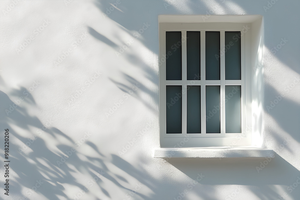 Fototapeta premium Window backgrounds shadow white