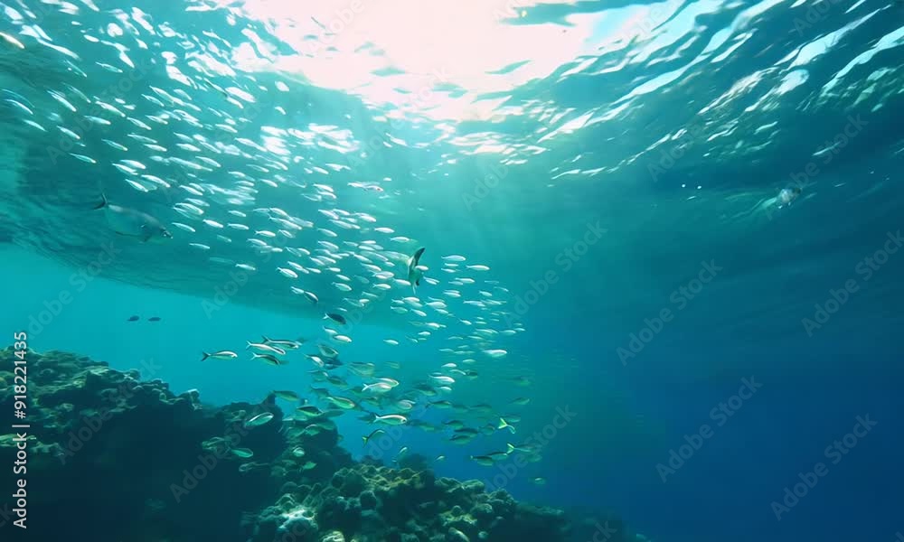 view of a reef with fishes view of a reef with fishes