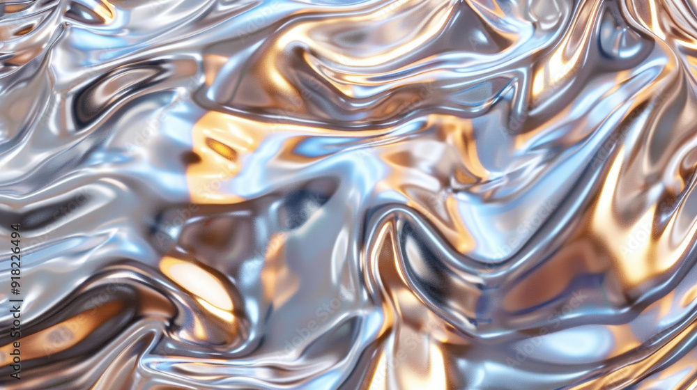 liquid chrome background. AI generative. liquid chrome background. AI generative.