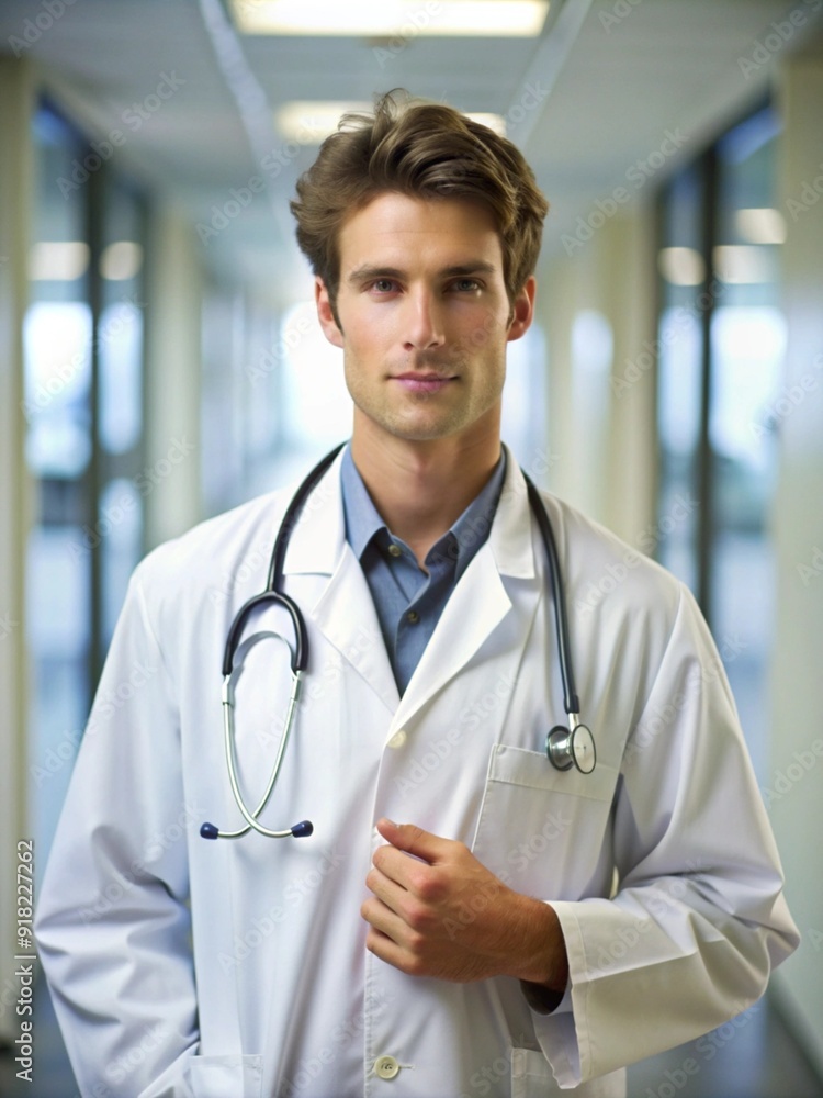 Cinematic portrait of man working in the healthcare system having a care job Cinematic portrait of man working in the healthcare system having a care job