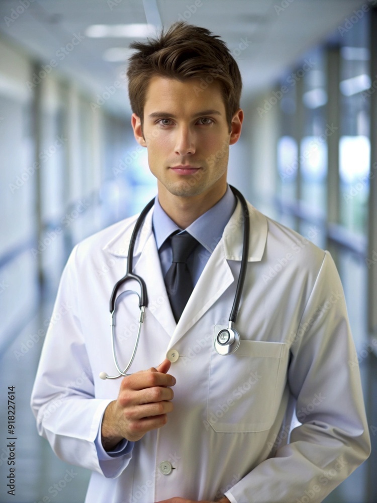Cinematic portrait of man working in the healthcare system having a care job Cinematic portrait of man working in the healthcare system having a care job