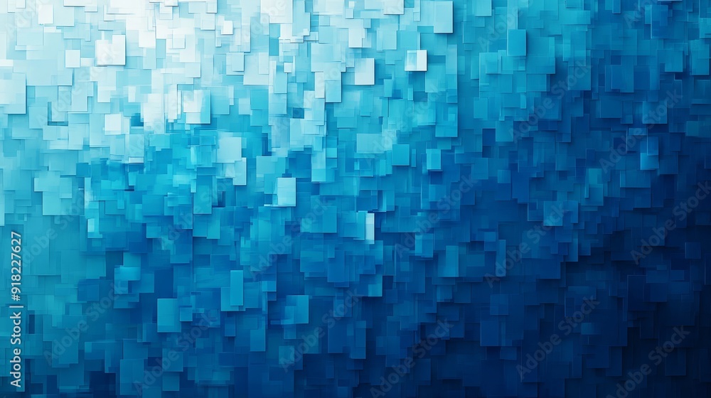 Abstract Blue Pixel Pattern Background - A digital abstract background featuring a pattern of blue squares in various shades, representing data, technology, and digitalization. Abstract Blue Pixel Pattern Background - A digital abstract background featuring a pattern of blue squares in various shades, representing data, technology, and digitalization.
