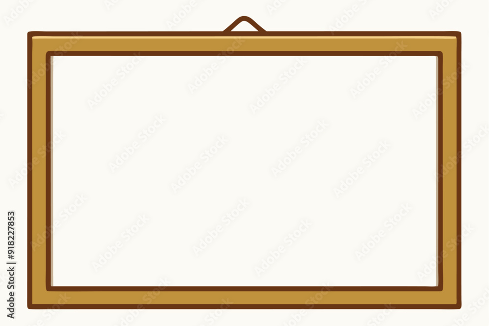 A Simple Wooden Picture Frame with a Hanger A Simple Wooden Picture Frame with a Hanger