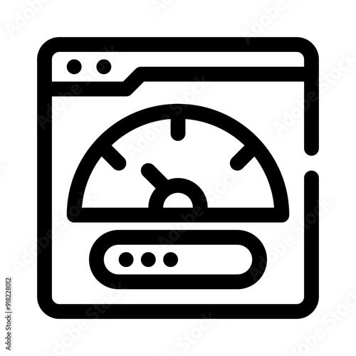 bandwidth line icon