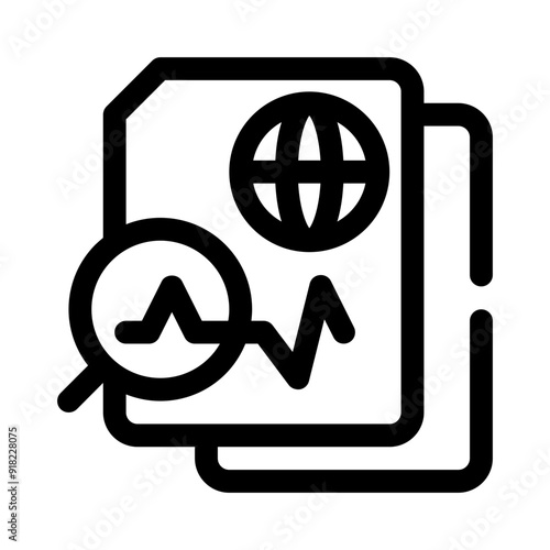 diagnostics line icon