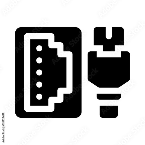 ethernet glyph icon