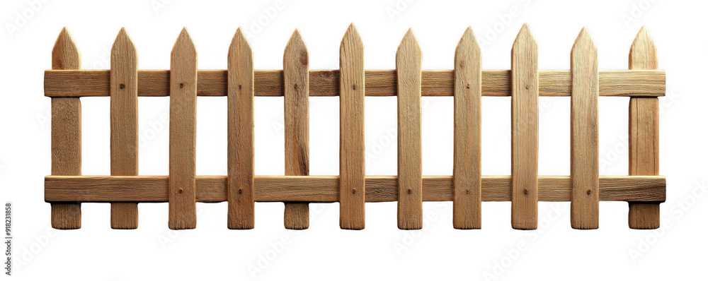 Picket Fence with Pointed Tops Picket Fence with Pointed Tops