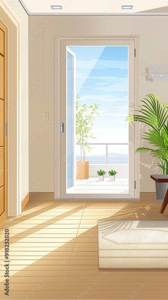 Modern Interior Design. Fusion of architecture and vectors Modern Interior Design. Fusion of architecture and vectors