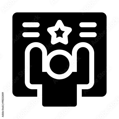 confidence glyph icon