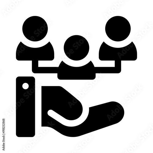 empowerment glyph icon