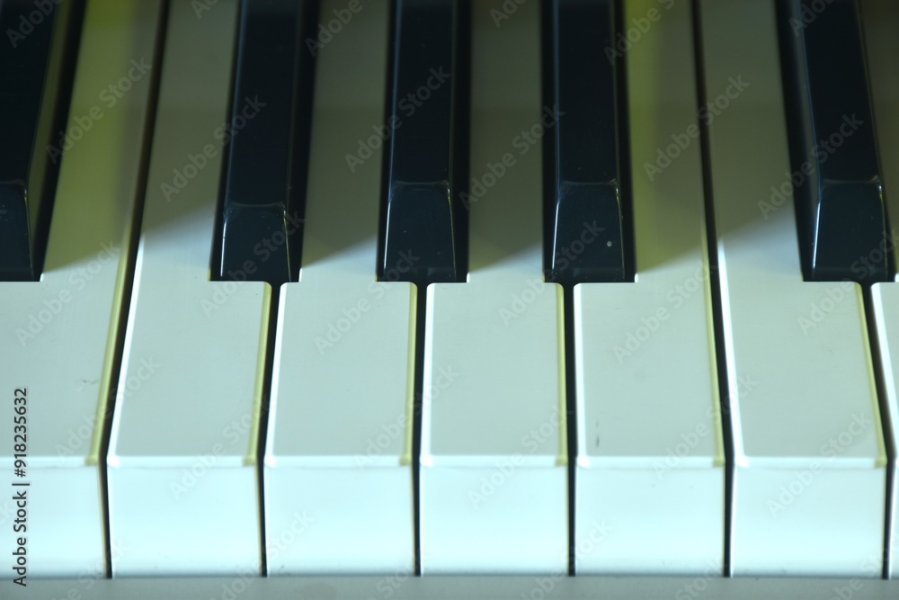 piano keyboard in house with shadow background and texture piano keyboard in house with shadow background and texture