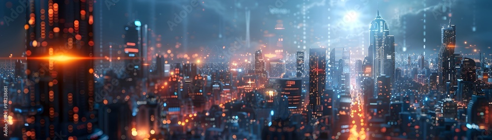 Futuristic Skyline of AI Powered Smart Metropolis with Advanced Infrastructure and Automated Systems Futuristic Skyline of AI Powered Smart Metropolis with Advanced Infrastructure and Automated Systems