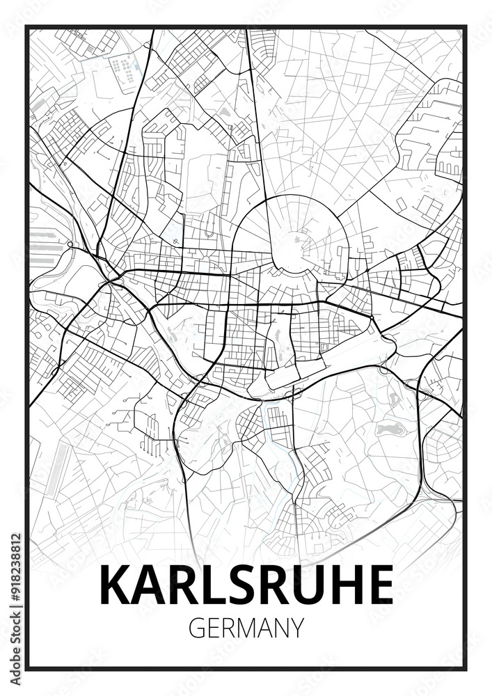 Naklejka premium Karlsruhe, Allemagne