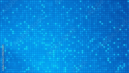 intricate blue pixel squares cover the entire background varying shades suggest digital movement subtle gradients enhance the texture creating a modern tech-inspired look