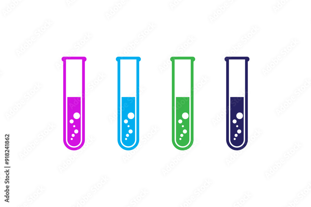 Test tubes vector. Test tubes vector.