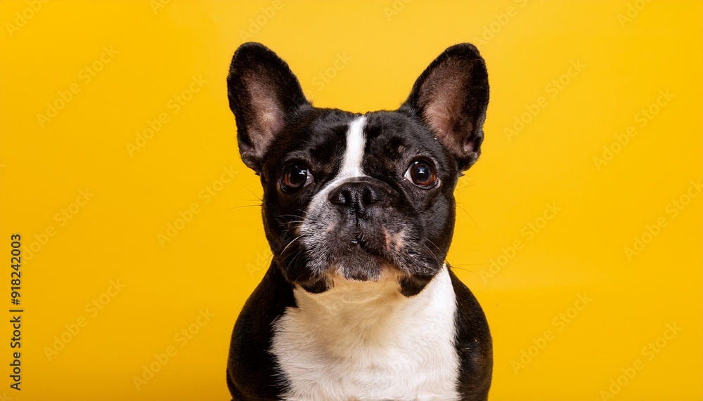 お座りしているフレンチブルドッグ