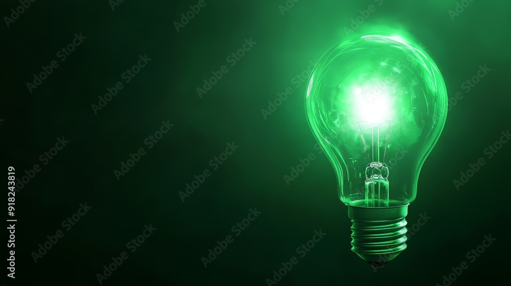 Green Lightbulb Idea Concept - A glowing green lightbulb represents innovation, creativity, and a fresh perspective. It symbolizes new ideas, solutions, and growth. Green Lightbulb Idea Concept - A glowing green lightbulb represents innovation, creativity, and a fresh perspective. It symbolizes new ideas, solutions, and growth.