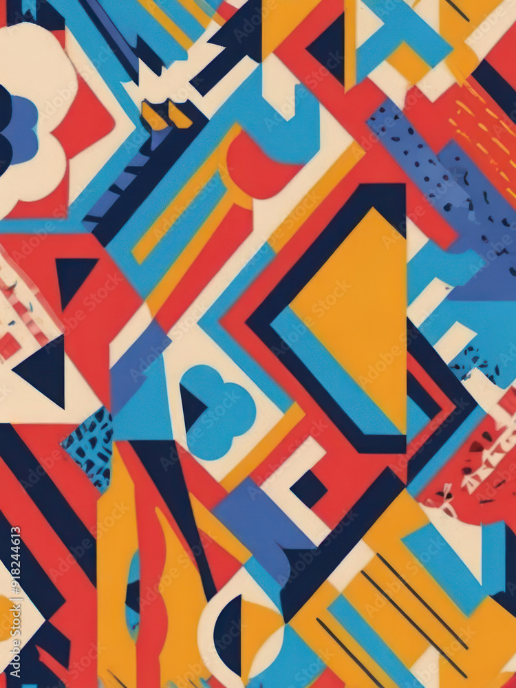 memphis pattern with Generative artificial intelligence memphis pattern with Generative artificial intelligence