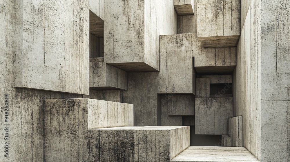 Abstract brutalist design with raw material look and minimal colors Abstract brutalist design with raw material look and minimal colors