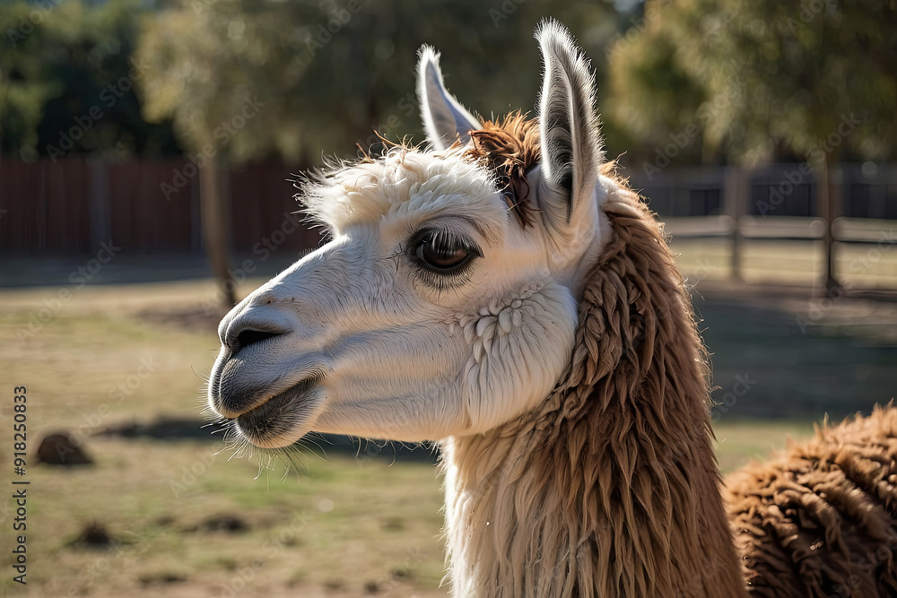 Obraz premium a beautiful llama