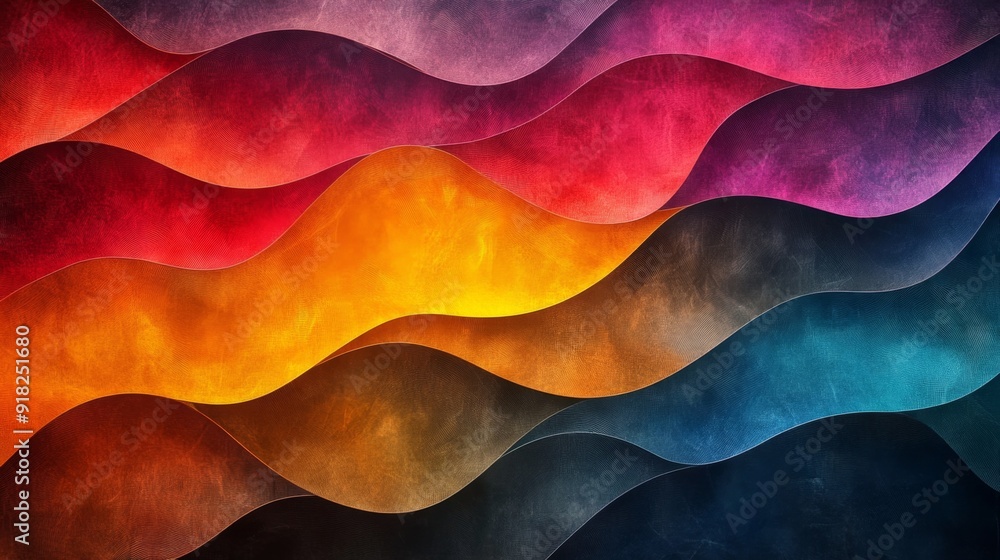 Abstract colorful wavy background with textured and gradient design. Abstract colorful wavy background with textured and gradient design.