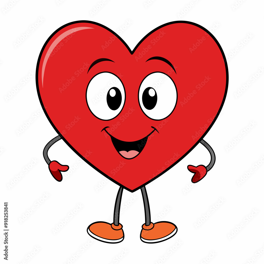 Fototapeta premium Heart art vector illustration