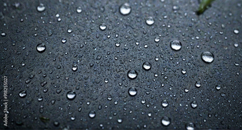 water drops on a surface