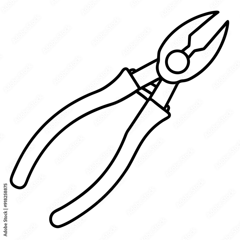 Pliers art vector illustration Pliers art vector illustration