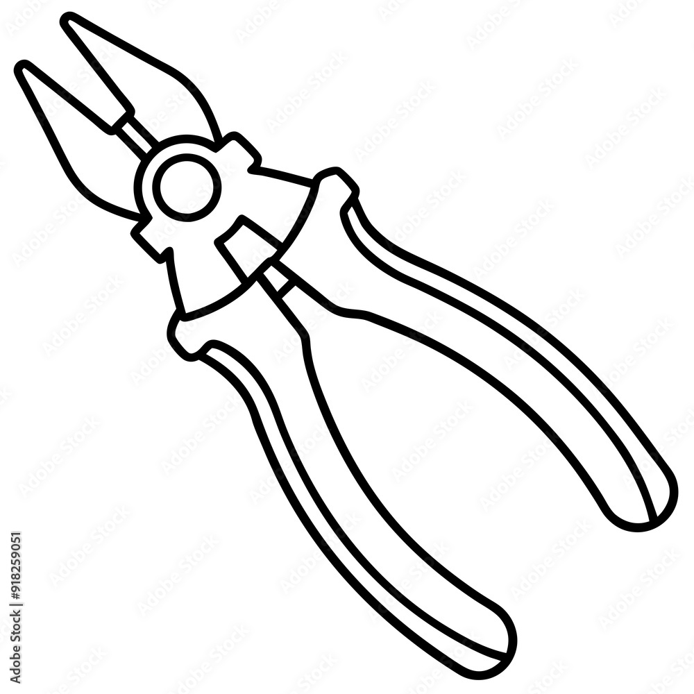 Pliers art vector illustration Pliers art vector illustration