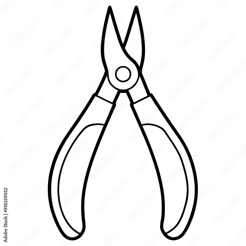 Pliers art vector illustration Pliers art vector illustration
