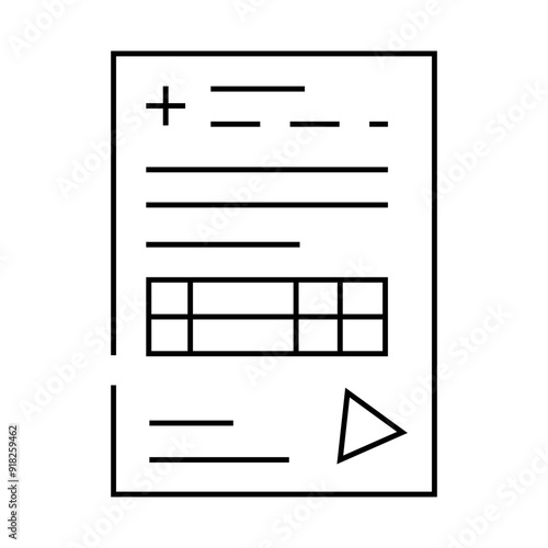 certificate of medical board line icon vector. certificate of medical board sign. isolated contour symbol black illustration