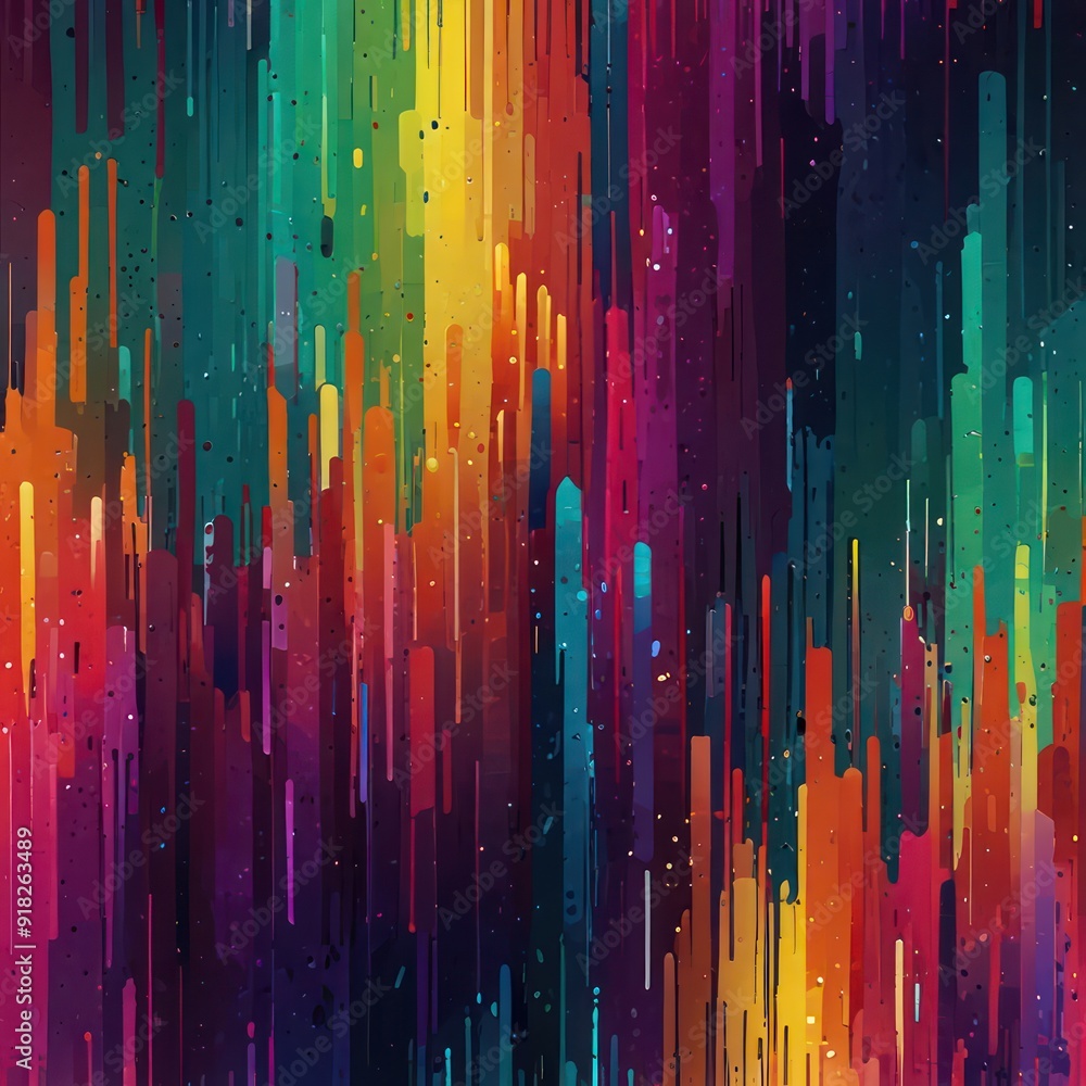 A background that mimics the look of a digital glitch with fragmented patterns and bold colors. A background that mimics the look of a digital glitch with fragmented patterns and bold colors.