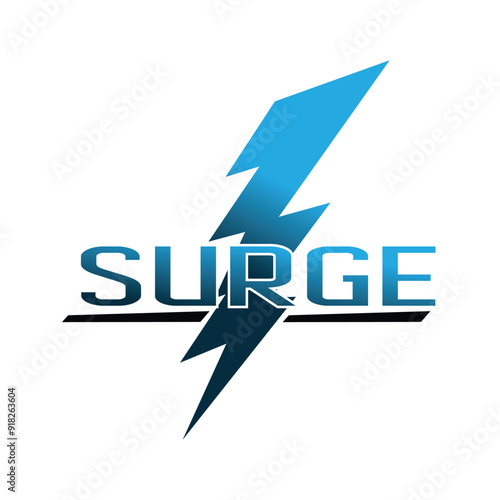 high voltage or surge logo vector