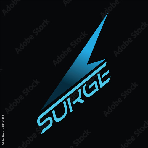 high voltage or surge logo vector