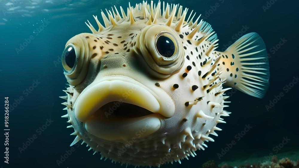 transformation of a pufferfish when threatened transformation of a pufferfish when threatened