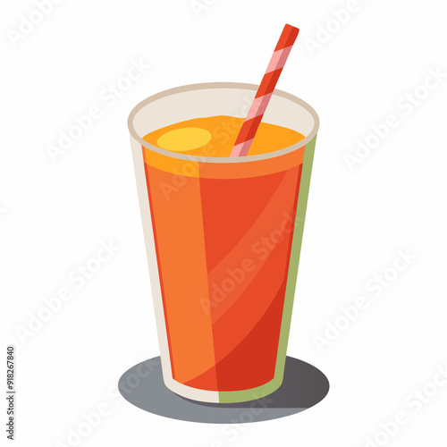 realistic juice vector illustration on white background