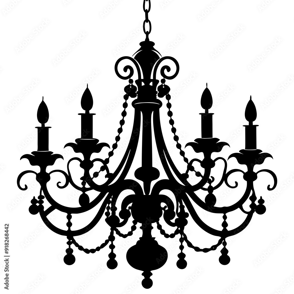 Chandelier vector silhouette Chandelier vector silhouette