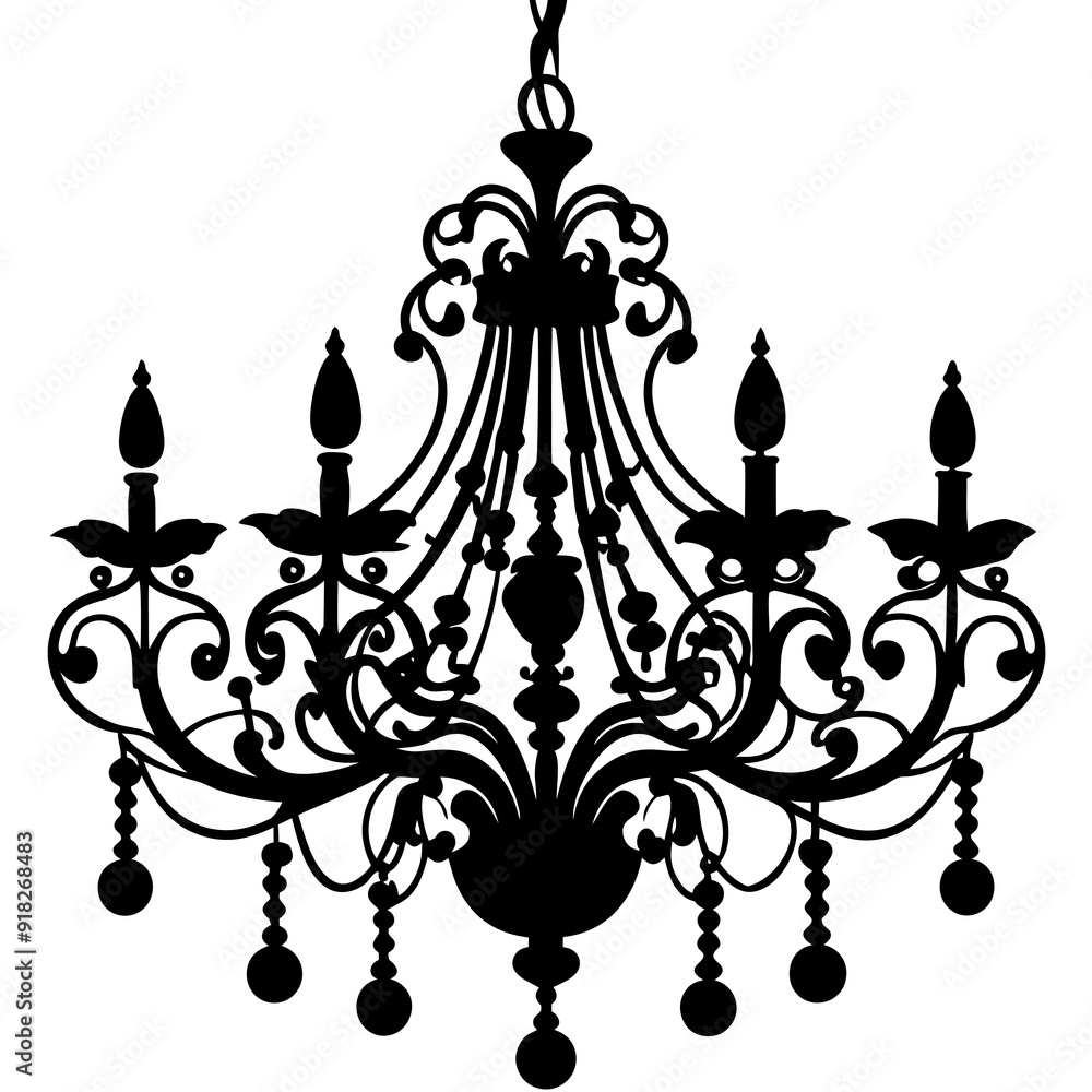 Chandelier vector silhouette Chandelier vector silhouette