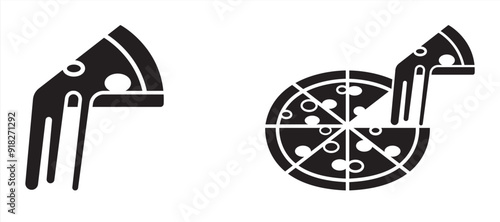 pizza icon vector illustration
