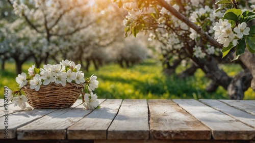 Spring Blossoms in Garden, Soft Focus