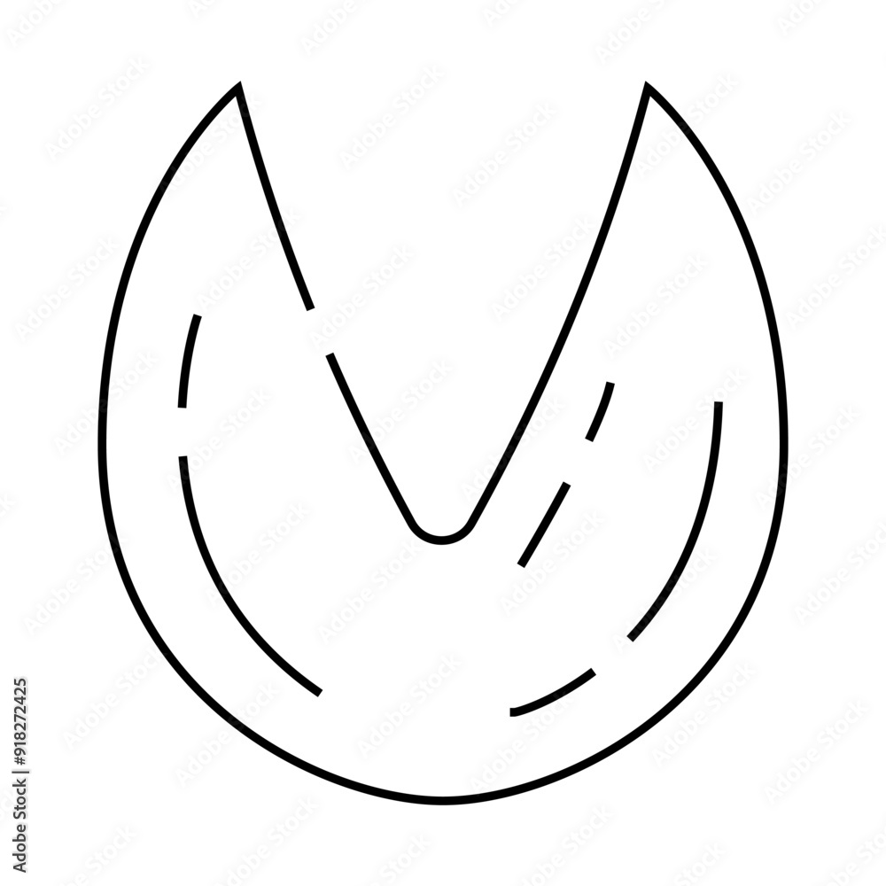 horse leg print line icon vector. horse leg print sign. isolated contour symbol black illustration horse leg print line icon vector. horse leg print sign. isolated contour symbol black illustration