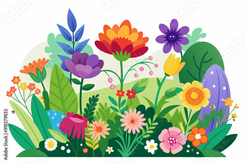 Colorful Floral Arrangement with Various Flower Species