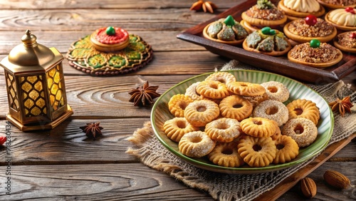 Wallpaper Mural Traditional homemade cookies served during the Islamic festival of El Fitr , Eid, celebration, sweet, dessert, holiday Torontodigital.ca