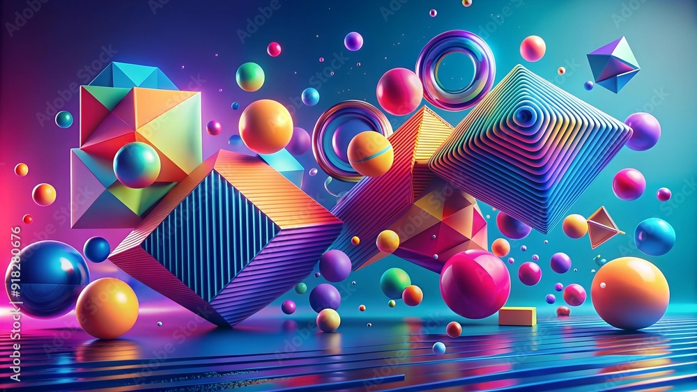 A Captivating Dance of Colors and Shapes Generative AI A Captivating Dance of Colors and Shapes Generative AI