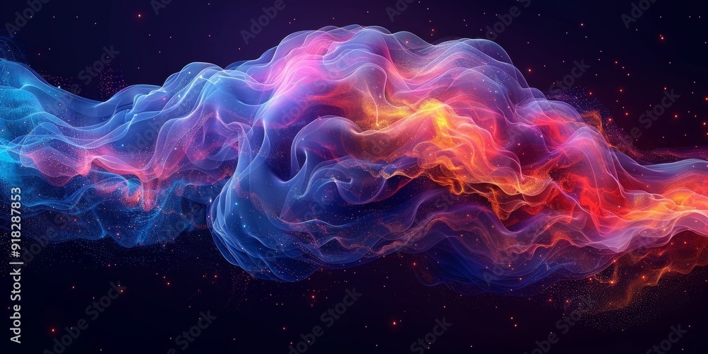 Abstract Colorful Flowing Nebula Abstract Colorful Flowing Nebula