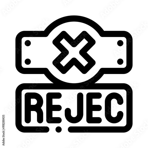 rejected line icon