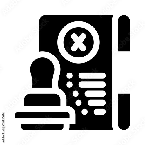 rejected glyph icon