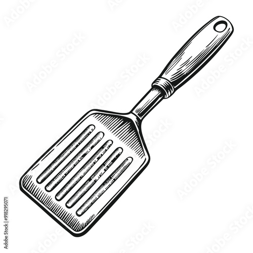 spatula vector hand drawn illustration