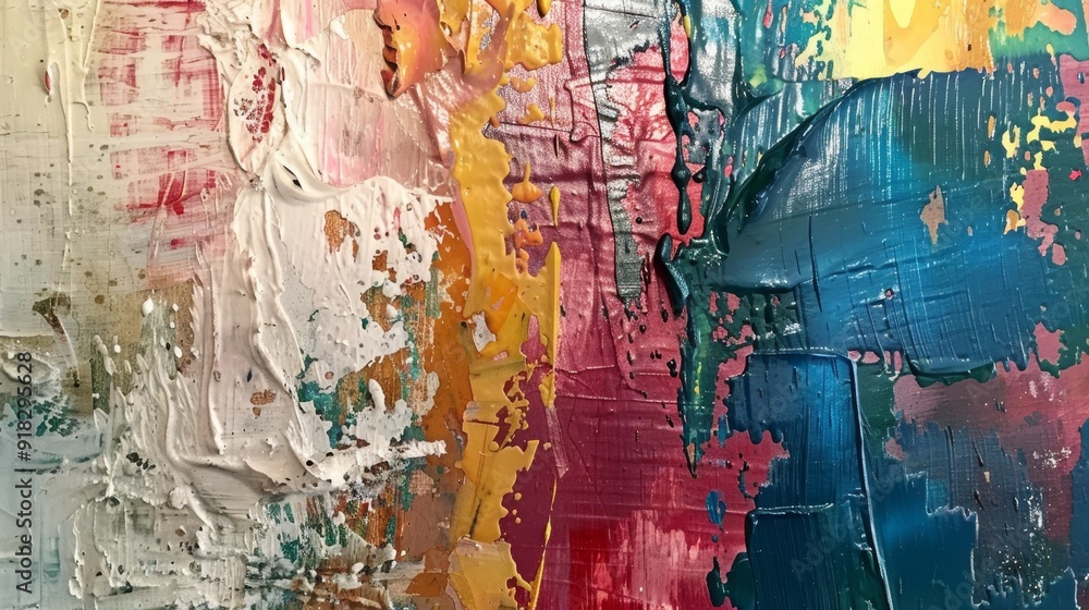 Obraz premium Abstract expression of emotions through color and texture 
