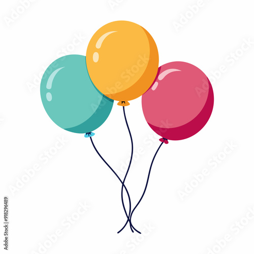 balloons art vector illustration